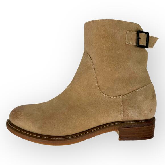 Kelsi Dagger Women's Brooklyn Clay Boots Size 9 Tan Suede Sherpa Ankle Boot - Picture 2 of 10